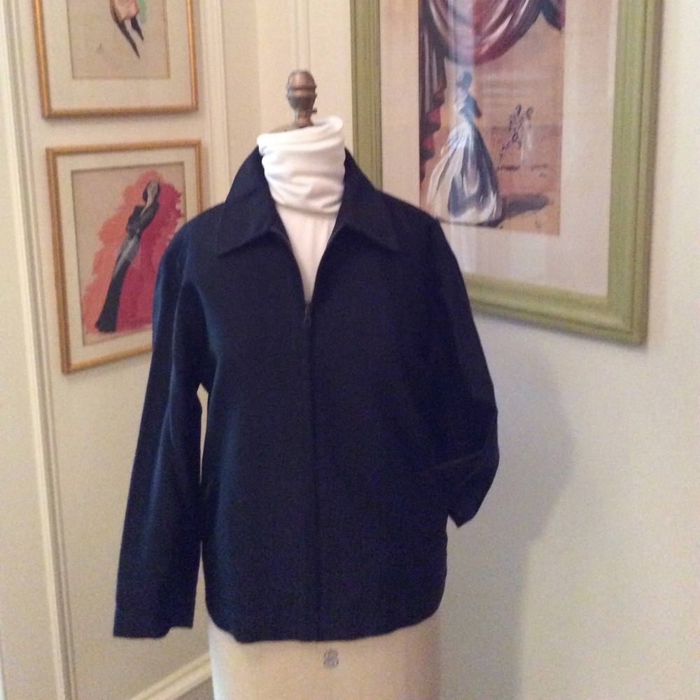 Black zip up jacket